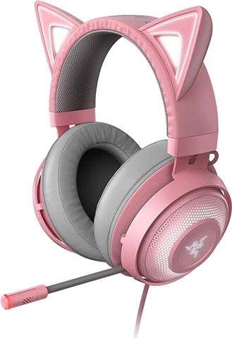 Razer Kraken Kitty USB Gaming Headset with Chroma Lighting-Pink, C - CeX  (UK): - Buy, Sell, Donate